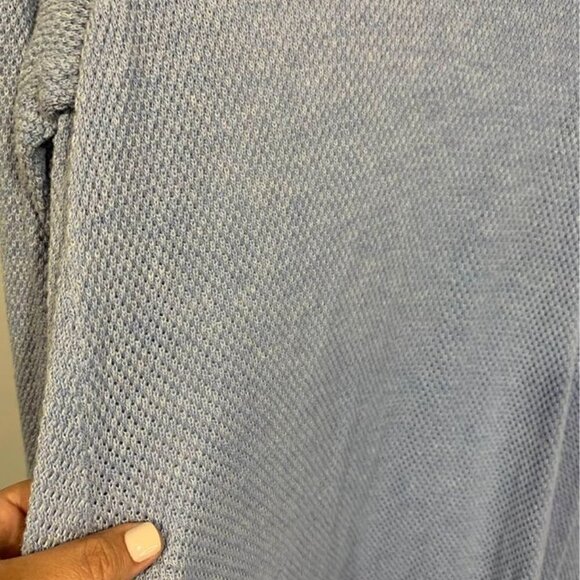 𝅺WOMAN’S light blue long cardigan. Waffle knit. Size small. Front pockets. - Picture 7 of 7
